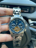 梭倫（SOLLEN）十大名表手表男士全自動(dòng)機械表學(xué)生腕表送老公男友情人節生日禮物 精鋼藍面806【升級锏鎢鋼表帶】 曬單實(shí)拍圖