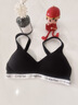Calvin Klein內衣【女神節禮物】女士舒適棉質(zhì)ck薄墊輕運動(dòng)無(wú)鋼圈背心式文胸 UB1-太空黑 M 曬單實(shí)拍圖
