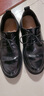 百麗通勤商務(wù)皮鞋2025男牛皮褶皺增高休閑鞋A1373AM4 黑色2  40 曬單實(shí)拍圖