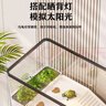 闊庭（KUOTING）烏龜缸桌面透明生態(tài)烏龜缸烏客廳水族箱黑色 曬單實(shí)拍圖