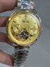 ROXOA瑞士正品手表男士進(jìn)口陀飛輪機械表多功能商務(wù)防水高檔男表 R3235鋼帶間金金面-典藏版 42mm 直徑 曬單實(shí)拍圖