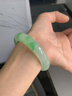 茶園翠“吉萃云光”高端緬甸翡翠玉手鐲子女款白底青飄花真玉翡翠處理 “吉萃云光”翡翠手鐲 58-59mm【贈精美禮品+高檔禮盒】 曬單實(shí)拍圖