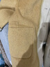 謎秀新年禮遇季品黃色雙面呢外套女2025秋冬羊毛大衣復古撞色顯瘦外套 黃色 S 曬單實(shí)拍圖