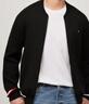 Tommy Hilfiger【拼色袖口】秋冬男裝商務(wù)休閑通勤棒球領(lǐng)開(kāi)衫針織外套 曬單實(shí)拍圖