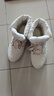 斯凱奇（Skechers）面包鞋春女靴短筒雪地靴舒適增高厚底高幫鞋144194 曬單實(shí)拍圖
