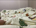 無(wú)印良品A類(lèi)抗菌全棉被套單件100%純棉卡通印花學(xué)生宿舍單人被罩150*200cm 曬單實(shí)拍圖