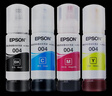 愛(ài)普生（EPSON）原裝004墨水L5198 L5298 L556 L11058 L3360 L3356 L3358 L3359 L3350 L1350噴墨打印機墨盒 墨汁補充裝 004BK/C/M/ 曬單實(shí)拍圖