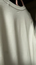 優(yōu)衣庫男裝女裝柔軟圓領(lǐng)T恤/休閑長(cháng)袖上衣25秋冬新款479783 00 白色 L 曬單實(shí)拍圖