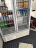 北極熊（BEIJIXIONG）展示柜冷藏柜冰柜商用飲料柜直冷風(fēng)冷風(fēng)直冷保鮮柜超市玻璃門(mén)冰箱立式啤酒柜 雙門(mén)下機直冷藍白款（688L） 曬單實(shí)拍圖