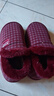 ECAC老人棉鞋防滑女士冬季加絨保暖加絨加厚男老式中老年人棉拖鞋包跟 酒紅色【暖腳更暖心】 36-37 【正碼正拍】 曬單實(shí)拍圖