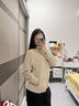 NAOTIEA意大利小帆船搖粒絨立領(lǐng)加厚加絨衛衣女2025秋冬保暖品牌打底外套 駝色 L （建議90-105斤） 曬單實(shí)拍圖