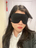 LUCYLEE美國眼罩睡眠遮光睡覺(jué)掛耳式鼻翼款立體緩解眼睛疲勞男女透氣專(zhuān)用 【鼻翼款-遮光眼罩】暗夜黑 曬單實(shí)拍圖