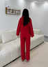魅卿紅色睡衣結婚新婚情侶套裝大碼本命年貓喵可愛(ài)春秋季純棉一男一女 2219女 【禮盒包裝】 M 【女推薦80-100斤 】 曬單實(shí)拍圖