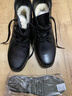 3514冬季男靴高幫毛皮鞋防寒保暖休閑皮鞋英倫加絨棉靴子 黑色 41  曬單實(shí)拍圖