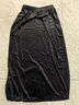 絲絨半身裙女2025春秋新款側開(kāi)叉半裙高腰法式復古顯瘦修身包臀裙 黑色 M 【80-110斤】 曬單實(shí)拍圖