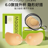 莫代爾文胸女無(wú)痕隱形凸點(diǎn)防走光乳貼無(wú)肩帶小胸聚攏吊帶婚紗專(zhuān)用胸貼 曬單實(shí)拍圖