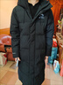 鴨鴨（YAYA）王一博同款羽絨服男女2025年冬季新款長(cháng)款過(guò)膝極寒加厚保暖外套 青光黑色YE5B000656A【抗寒-40°C】 XL (180) 【155-175斤】 曬單實(shí)拍圖