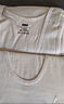 京東京造【2件裝】100%棉背心男純棉高彈力透氣吸汗全棉工字背心白+白L 曬單實(shí)拍圖