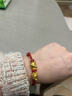 FUSSEM 屁屁系列-狗屁屁 足金生肖狗黃金柯基手鏈轉運珠金珠子串珠首飾 狗屁屁 中號 0.7g 曬單實(shí)拍圖