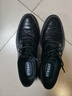 星期六男鞋頭層羊皮男士手抓紋皮鞋子商務(wù)休閑皮鞋男鞋 黑色 40  曬單實(shí)拍圖