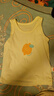 貝瑞加（Babyprints）兒童背心2件幼兒園男女寶寶午睡內衣夏季純棉打底上衣 黃100 曬單實(shí)拍圖
