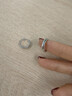 白嵐鏡光耳圈女925銀耳環(huán)耳釘時(shí)尚設計潮流素圈耳飾生日禮物送老婆 銀色大號 曬單實(shí)拍圖