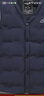 雅鹿男士羽絨馬甲2025年秋冬季新款輕薄不鉆絨背心外穿大碼內膽坎肩 680藏青 2XL 推薦145-160斤 曬單實(shí)拍圖
