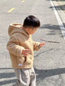 蓋璞【大小童同款】男女童2025秋季新款logo仿羊羔絨衛衣804630 曬單實(shí)拍圖