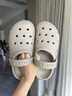 樸西2026夏季男女新款防滑不臭腳洞洞鞋居家室外穿沙灘洞洞拖鞋親子款 卡其色 42-43 曬單實(shí)拍圖