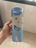 大英博物館博物志系列蝴蝶翩翩茶水分離保溫杯送女生生日對杯禮物 蝴蝶翩翩茶水分離保溫杯-春水藍 700ml 曬單實(shí)拍圖