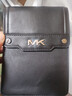 MICHAEL KORS新年禮物奢侈品MK男包VARICK純色斜挎包手機包 黑色 曬單實(shí)拍圖