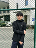 安踏（ANTA）夾克男士2026年春季新款運動(dòng)休閑連帽梭織薄外套戶(hù)外百搭夾克 基礎黑-3 2XL (男185) 曬單實(shí)拍圖