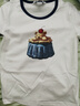 UR2025秋季新款女裝時(shí)尚休閑撞色印花圓領(lǐng)短袖T恤UYY450246 本白 L 曬單實(shí)拍圖