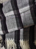 啄木鳥(niǎo)韓版2025新款圍巾男女冬季黑白格子保暖高級感圍脖情侶送生日禮物 黑白格 185*60cm 曬單實(shí)拍圖