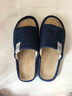 始豐【透氣吸汗】亞麻拖鞋男士特大碼居家靜音布拖鞋女室內舒適麻拖鞋 藏青【吸汗防臭】 46-47 【適合45-46碼】 曬單實(shí)拍圖