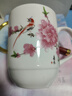 會(huì )議杯景德鎮陶瓷帶蓋水杯辦公杯商務(wù)茶杯家用茶樓用杯子單位定制 1#水點(diǎn)桃花【帶蓋杯】 400ml 曬單實(shí)拍圖