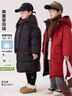 圖圖小象【雙面穿】女童羽絨服兒童加厚長(cháng)款外套 紅色 120 身高約120cm 曬單實(shí)拍圖