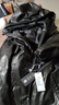 凱撒（KAISER）皮衣男頭層油蠟牛皮鵝絨服2025冬季新款連帽拉鏈款活里活面皮外套 黑色 2XL (180) (適合140-155斤) 曬單實(shí)拍圖