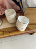傳旗 陶瓷碗 4.5英寸10只 中式白瓷小碗家用米飯碗喝湯碗具 玄月 曬單實(shí)拍圖