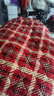 冬季女士加絨加厚棉衣休閑大褂加長(cháng)過(guò)膝罩衣工作服家居服保暖棉服 大紅格 4XL 145-160 曬單實(shí)拍圖