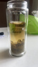 希諾（heenoor）雙層玻璃杯男家用商務(wù)辦公泡茶杯子過(guò)濾車(chē)載水杯XN-9102 360mL 曬單實(shí)拍圖