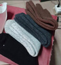 貓人3雙62%羊毛襪子女秋冬季女士中筒加絨加厚保暖地板毛圈襪長(cháng)襪冬天 曬單實(shí)拍圖