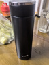 虎牌（TIGER）不銹鋼真空便攜商務(wù)保溫保冷水杯子MMW-A48C-KC銀黑色480ml 曬單實(shí)拍圖