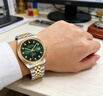 洛林公爵日志系列男士手表簡(jiǎn)約時(shí)尚商務(wù)仿機械男士石英手表 綠色 42mm 曬單實(shí)拍圖