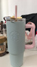 星巴克（Starbucks）經(jīng)典系列不銹鋼吸管杯900ml冰霸杯保溫杯冷飲杯水杯情人節禮物 曬單實(shí)拍圖