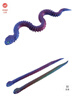 3d打印蛇玩具關(guān)節可動(dòng)仿真動(dòng)物模型禮物bjd道具青蛇兒童玩具蝰蛇 45厘米-超大號【顏色系列-隨機】 3D-【打印蝰蛇】 曬單實(shí)拍圖