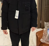 斯巴奴加厚羽絨服男短款2025冬季新款休閑連帽鴨絨保暖冬裝外套潮工裝 黑色 L 曬單實(shí)拍圖