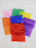 皓梵潔舞蹈絲巾紗巾兒童舞蹈考級古典舞絲巾彩色方巾幼兒園表演早教道具 7色【各1條】 曬單實(shí)拍圖