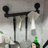 百年正和吸盤(pán)掛鉤門(mén)后掛衣服神器免打孔掛衣鉤毛巾架掛衣架強力承重 5勾-槍灰-太空鋁 曬單實(shí)拍圖