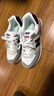新百倫世跑男鞋冬季透氣N字跑步鞋2025新款厚底增高休閑鞋女百搭情侶鞋 米灰蘭 43 曬單實(shí)拍圖
